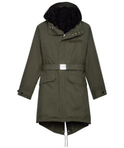 Zadig & Voltaire Kiwi Faux-Fur Canvas Parka Coat