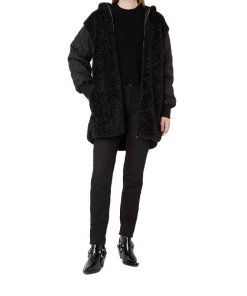 Zadig & Voltaire Kiwi Faux-Fur Canvas Parka Coat