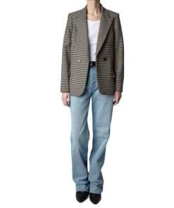Zadig & Voltaire Visit Car Patch Wool-Blend Blazer