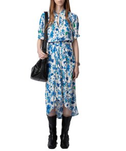 Zadig & Voltaire Rima Floral Midi Dress