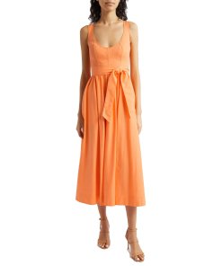 Cinq à Sept Kilah Cotton Blend Midi Dress