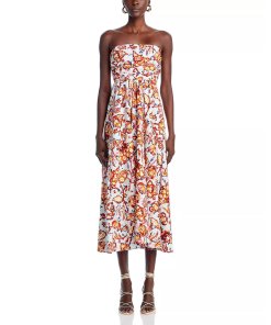 A.L.C. Tate Cotton Printed Midi Dress 1