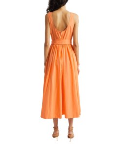 Cinq à Sept Kilah Cotton Blend Midi Dress