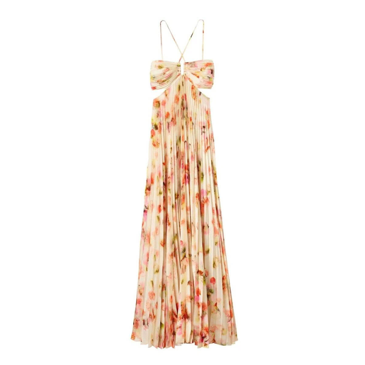 knee length dresses for ladies ALC Moira Halter Maxi Dress main image 0