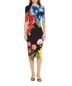 Alice + Olivia Delora Le Parisien Midi Dress