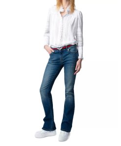 Zadig & Voltaire Trevy Tomboy Pintuck Blouse