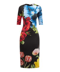 Alice + Olivia Delora Le Parisien Midi Dress