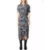 zadig voltaire rimaz soft butterfly Midi dress
