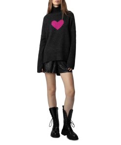Zadig & Voltaire Alma Heart Merino Sweater-