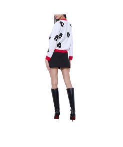 Alice + Olivia Staceface Bradley Wool Cardigan