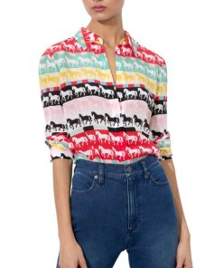 Alice + Olivia Staceface Bradley Wool Cardigan