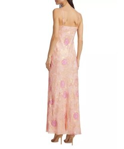 LoveShackFancy June Silk-Blend Floral Maxi Dress