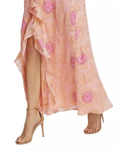 LoveShackFancy June Silk-Blend Floral Maxi Dress