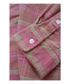R13 Asymmetric Plaid Cotton Shirt