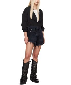 R13 Crossover Bubble Cotton Shirt