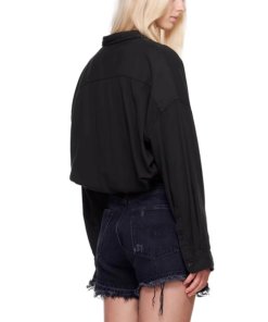 R13 Crossover Bubble Cotton Shirt