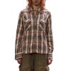 R13 Slim Cowboy Plaid Cotton Shirt