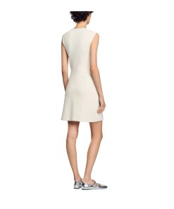 Sandro Rib Knit Sleeveless Short Dress