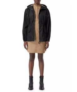 Burberry Binham Zip Up Logo Hooded Jacket