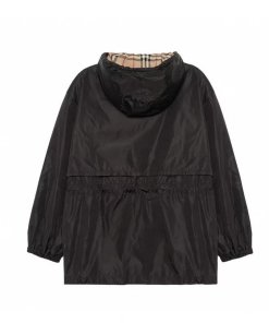 Burberry Binham Zip Up Logo Hooded Jacket