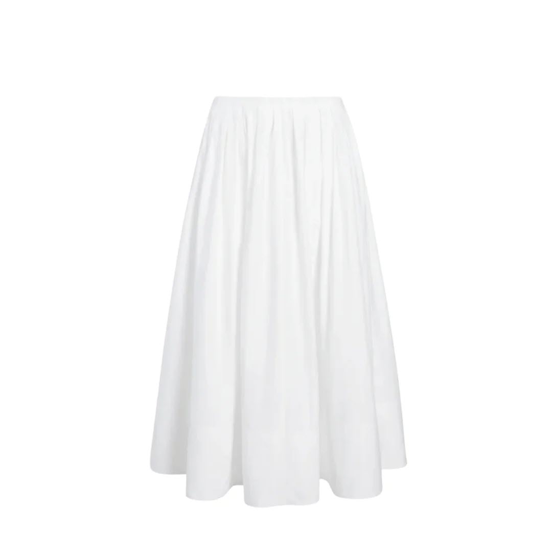 Proenza-Schouler-PSWL-Austin-A-line-Cotton-Sateen-Skirt-Proenza-Schouler-PSWL-Austin-A-line-Cotton-Sateen-Skirt-