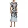 ALC rem printed twist midi dress