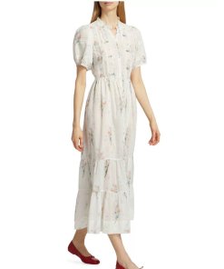 DÔEN Haleigh Floral Cotton Maxi Dress