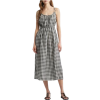 DÔEN Leslie Gingham Pleated Maxi Dress