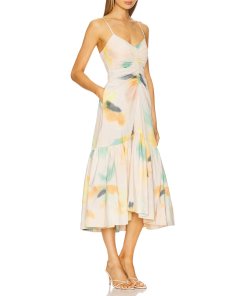 ALC Linsey Ruched Midi Dress