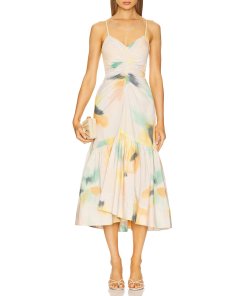 ALC Linsey Ruched Midi Dress