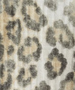 R13 Shredded seam drop neck leopard print shirt