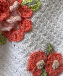 Alice + Olivia Anderson Flower Applique Crochet Cardigan