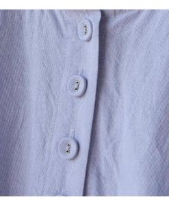 Proenza Schouler Kenzie Cotton Linen blend Tie Waist Shirtdress