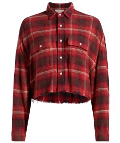 R13 cropped work shirt