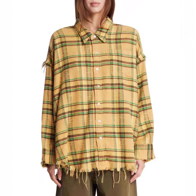 R13 Shredded Seam Drop Neck Shirt – evaChic