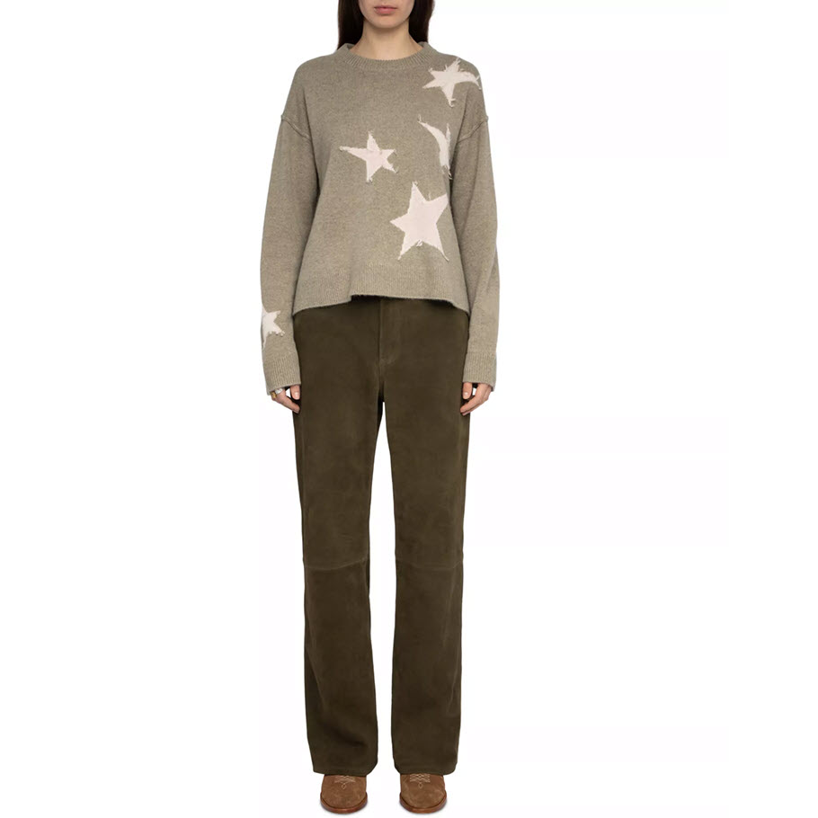 Zadig & Voltaire Markuz Star Intarsia Cashmere Sweater – evaChic